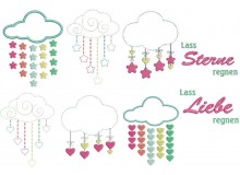 Stickserie - Lass Liebe regnen